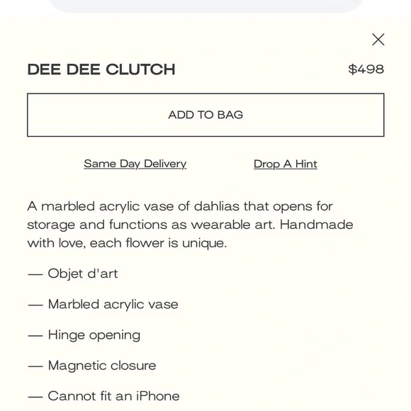 cult gaia!! Unique clutch! New! - Picture 9 of 9